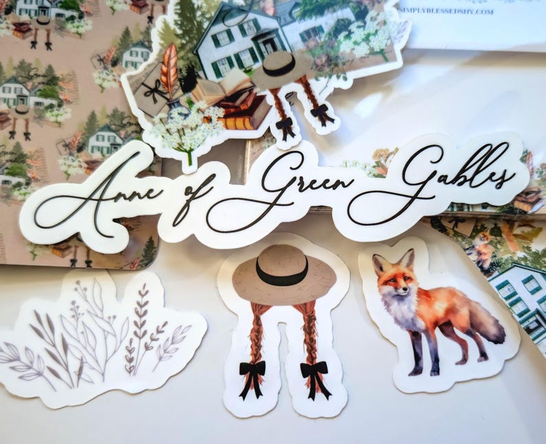 Anne of Green Gables gift set for book lovers, cozy literary stationery box inspired by L.M. Montgomery image 3