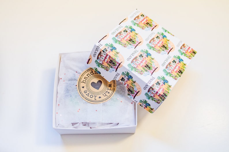 Thailand themed ornament gift box