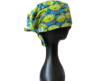 Toy Story Aliens Surgical Cap - nurse scrubs - dental surgical cap - Disney scrub - Toy story Scrub