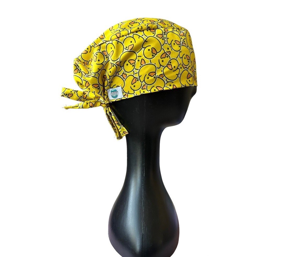 Rubber Ducks Surgical Cap Scrub Caps Pediatric Scrub Nurse Scrubs Cap