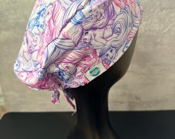 Little mermaid Surgical Scrub Cap – Fluid Resistant, Adjustable