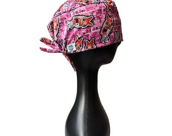 PowerBluffs Blossom Scrub Cap - Fluid Resistant, Adjustable