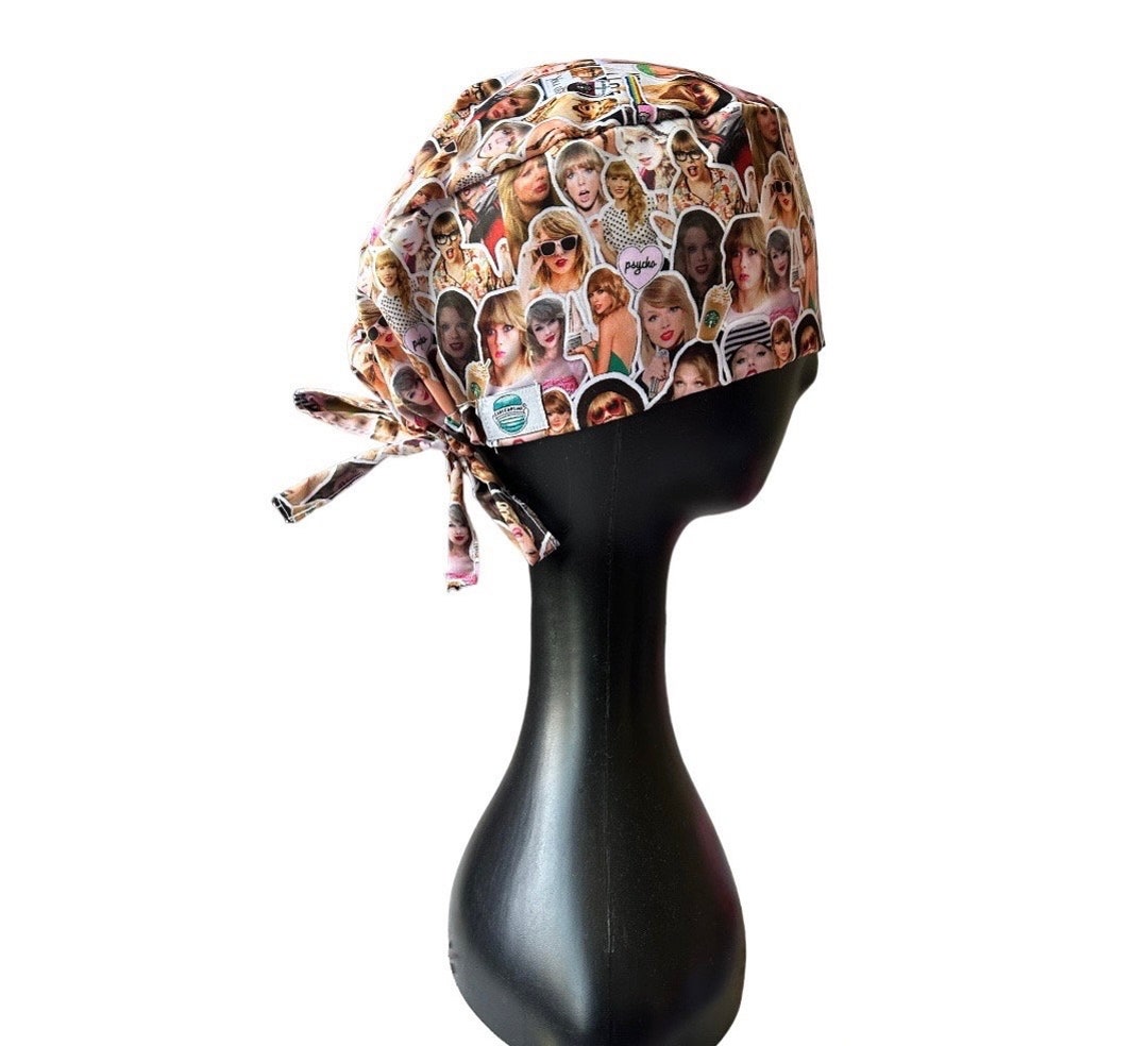Taylor Swift Faces Surgical Cap Scrub Caps Pediatric Scrub Etsy