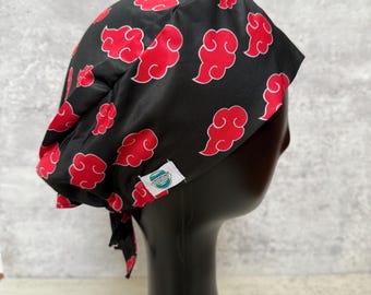 Naaruto Anime Surgical Scrub Cap - Fluid Resistant, Adjustable Surgical Cap