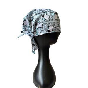 Blue Snoopy Surgical Cap - veterinary Scrub Caps - nurse scrubs cap - dental scrub cap - Medical wear