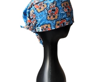 PowerBluffs Bubbles Scrub Cap - Fluid Resistant, Adjustable