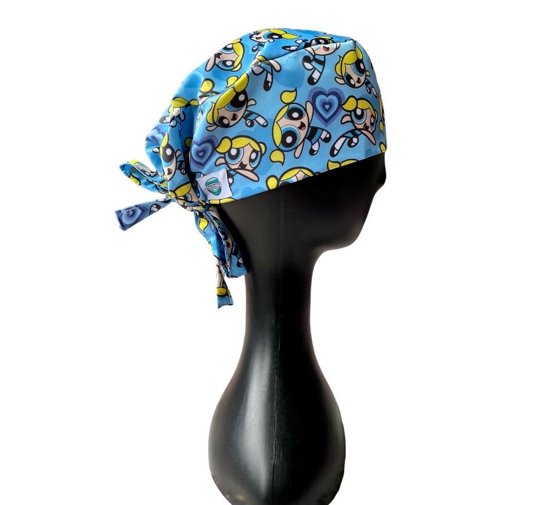 The Powerpuff Girls - Bubbles - Scrub Caps - nurse scrubs cap - dental surgical cap - Medical Scrub Cap