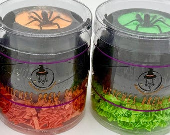 Bombes pour le bain Halloween, Chaudron de sorcière, Coffrets cadeaux Halloween, Bombes pour le bain, Poudre pour bombe de bain, Infusion de sorcière, Bombe pour le bain de sorcière