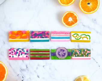 Barres de savon faites main, savon naturel, savon artisanal, cadeau de spa, cadeau pour elle, cadeau d'anniversaire, cadeau pour lui, savon artisanal, savon aux huiles essentielles