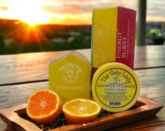 Lot de 7 vaporisateurs vapeur pour la douche, mousseux pour la douche, fondants douche, aromathérapie, cadeau détente, artisanat, coffret cadeau, cadeau des fêtes, paquet de 7 défroisseurs vapeur