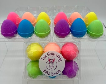 Easter Egg Bath Bombs - Easter Basket Gift for Kids - Easter Basket Bath Bombs