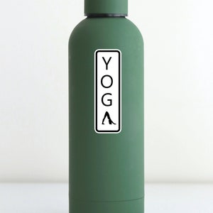 Paquete de dos pegatinas de yoga