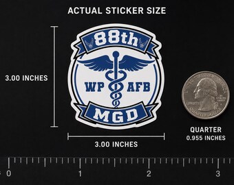 88th Medical Group Sticker | Wright-Patterson Air Force Base | 88th MDG Medical Sticker