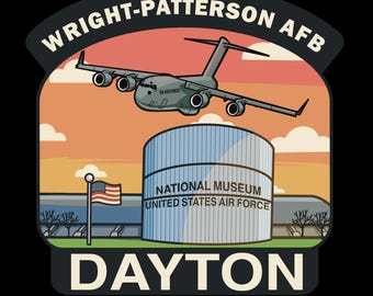 Wright-Patterson AFB C-17 Globemaster Sticker | National Museum USAF Decal