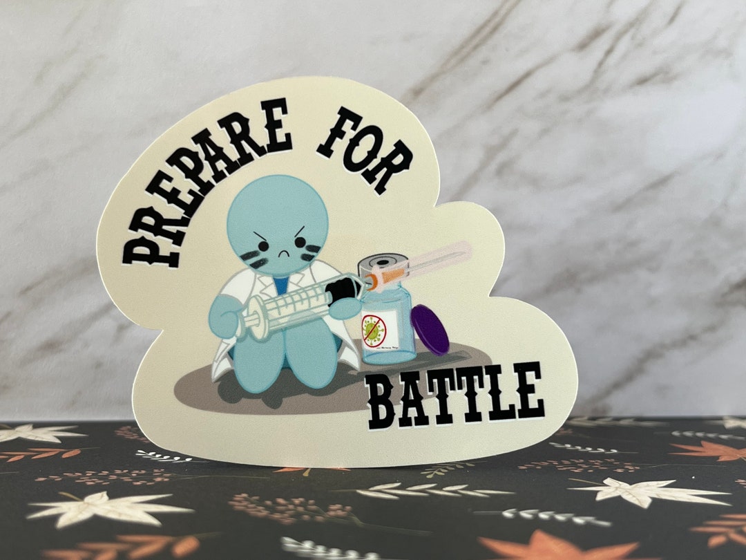 Funny Cold and Flu Season Prepare for Battle Vinyl Sticker - Etsy