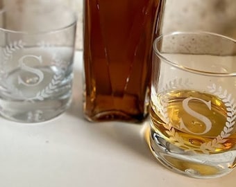 Custom Engraved Glass - Personalized Wine Glass, Beer Mug, Whiskey Glass, Shot Glass - Weddings, Birthdays, Anniversaries - Unique Gift Idea