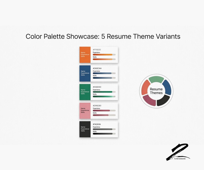 Cv Template Color Code Editable Resume Template HTML • ATS Friendly • Instant Download - Etsy