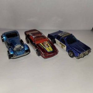 Hot Wheels, 74 Camaro, 77 Sheriff, and 82 Rolls Royce