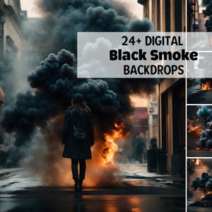 24+ Fine Art Smoke Digital Backdrops Gift, Maternity Backdrop Overlays, Fire Street Background, Photoshop Overlay Texture Backdrop Сlouds