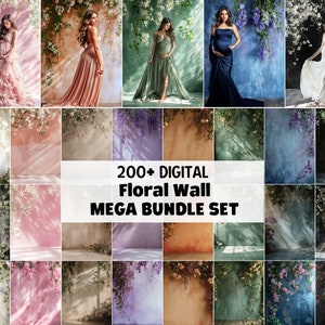 Floral Backgrounds Digital Backdrops Overlay Digital Floral Overlays Maternity Floral Backdrop Newborn Studio Backdrop for Photoshop Overlay