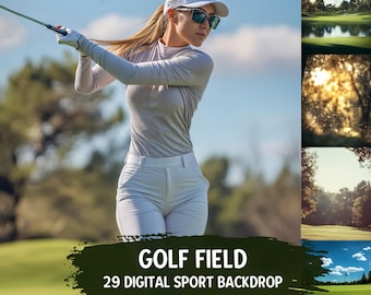 Sport Golf Photography Overlays and Backdrops, Golf Background, Digital Photoshop Designs Digital Template Backgrounds, Sports Photo Overlay
