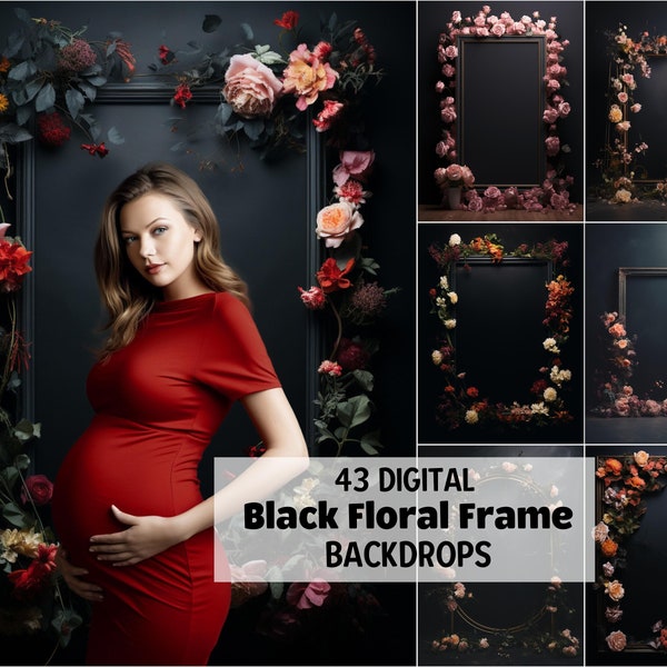 Canvas Floral Texture Set Digital Backdrop, Studio Backdrop Overlays, Maternity Photoshop Texture, Vertical and Horizontal Portrait Backdrop