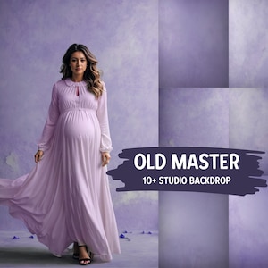 10+ Purple Old Master Backdrop, Vertical and horizontal portrait background, Maternity Digital backdrop, Studio Digital Gift work Background