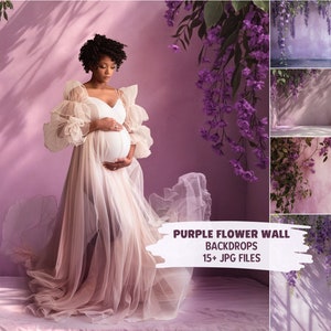 Floral Backgrounds Digital Backdrops Overlay Digital Floral Overlays Maternity Floral Backdrop Newborn Studio Backdrop for Photoshop Overlay