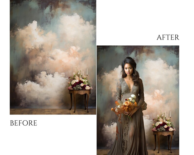 Old Master Portrait Studio Backdrops, Studio Overlays Digital Fine Art