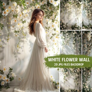 Floral Backgrounds Digital Backdrops Overlay Digital Floral Overlays Maternity Floral Backdrop Newborn Studio Backdrop for Photoshop Overlay