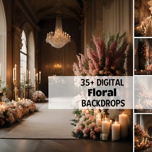 Floral Art Studio Digital Backdrops, Flower Overlays Photography Digital Background, buttercup background, Digital Gifts, Photoshop Overlays