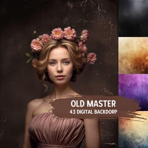 Old Master Backgrounds Fine Art Textures and Maternity Backdrop, Digital Studio Overlays and Portrait Background, Senior and Photo Backdrops