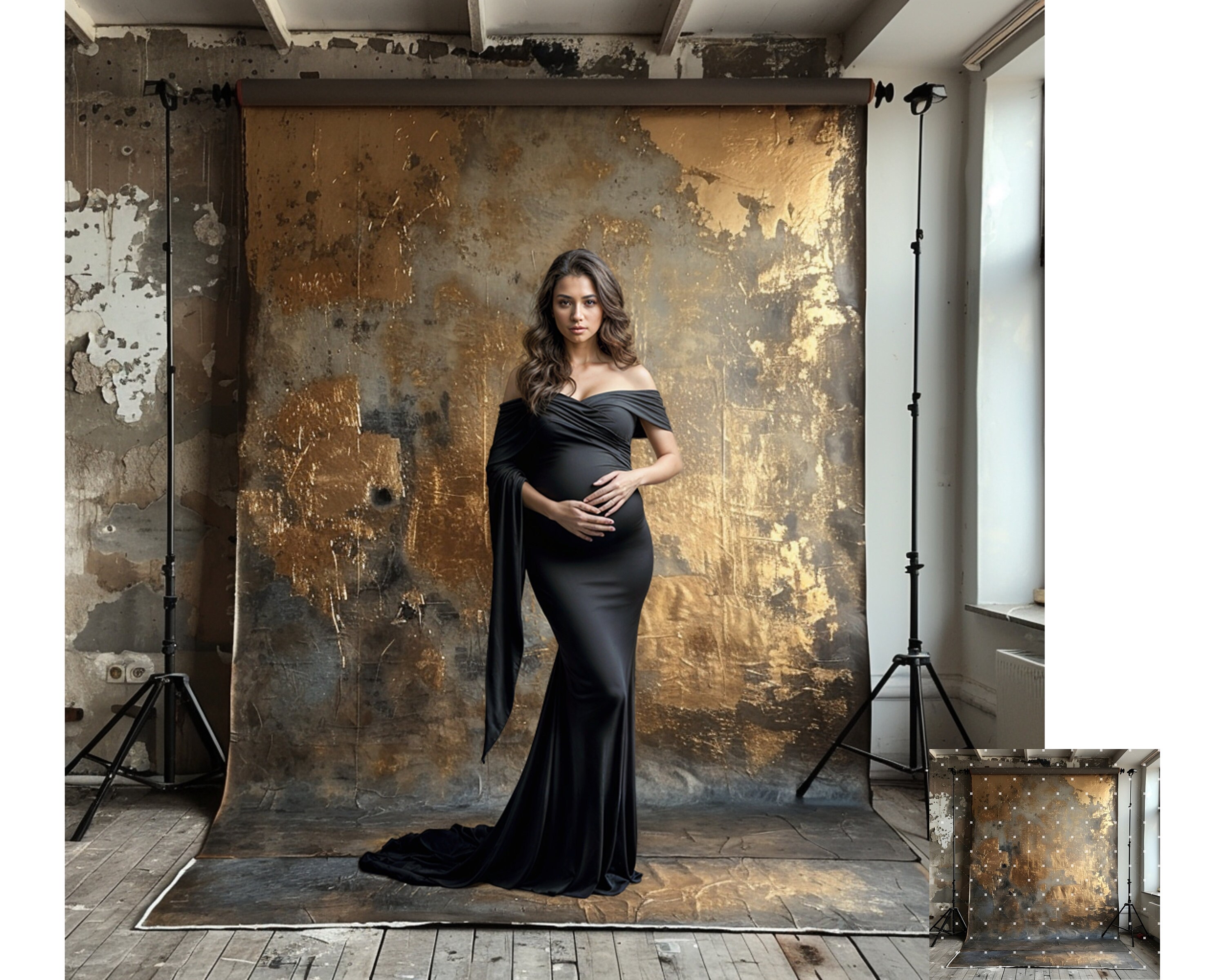 26 Hand Painted Canvas Digital Backdrops, Photography Digital ...