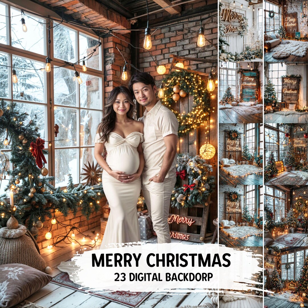23 Merry Christmas Backdrops With Fine Art Texture, Winter Backgrounds ...