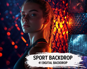 40+ Fence Custom Sports Digital Backdrops | Baseball, Basketball, Football, Wrestling Backgrounds | Senior Sports Posters Photo Team Banners