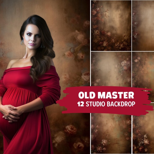 10+ Old Master Backdrop, Portrait Studio Backdrop, Grunge Maternity background, Textures for Photoshop, Portrait studio Backdrop Digital JPG