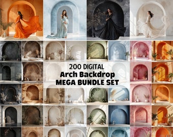 Bundle Minimal Arch Set Digital Backdrops, Maternity Backdrop Overlays, Arch Fine Art Textures, Overlays Portrait Fine Art Studio Background