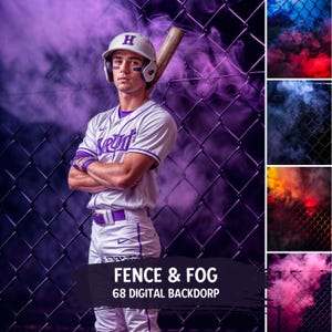 Cenários esportivos de cerca e neblina Futebol, futebol, basquete, beisebol, vôlei, tênis, softball, hóquei modelo de cenário de textura digital