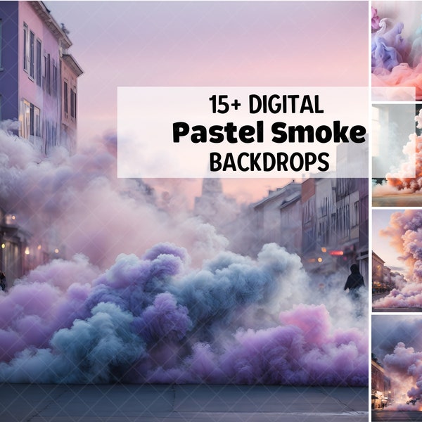 15+ Fine Art Smoke Digital Backdrops Gift, Maternity Backdrop Overlays, Fire Street Background, Photoshop Overlay Texture Backdrop Сlouds