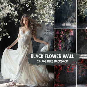 Floral Backgrounds Digital Backdrops Overlay Digital Floral Overlays Maternity Floral Backdrop Newborn Studio Backdrop for Photoshop Overlay