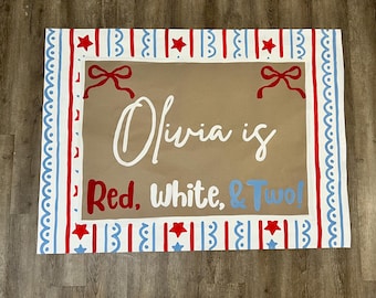 Patriotische Girlande Für Den 4. Juli – Rot-weiß-blaue Banner Für Party & Feier