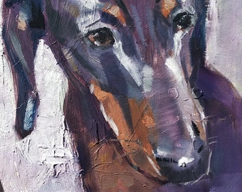 MAKE TO ORDER Custom Dog Portrait oil painting  custom animal portrait painting Original Art Dog Painting commission painting Pet Portrait
