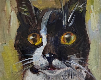 Personalisiertes Ölgemälde - Nach Ihrem Foto | Katze Erinnerungsgeschenk