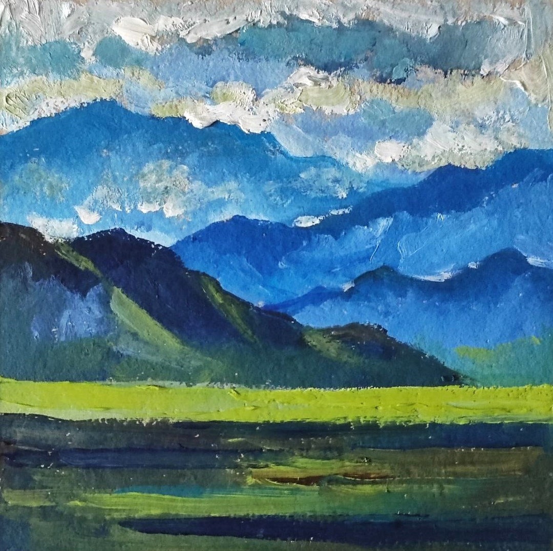 ⭐︎【美品】⭐︎山の風景　油絵　希少価値大 il_1080xN.5995004582_pvag.jpg