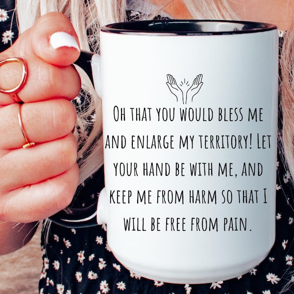 Kubek na kawę z modlitwą Jabeza: inspirujący prezent chrześcijański