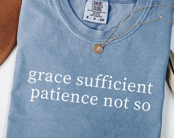 Funny Christian T-Shirt: Minimalist Bible Verse Graphic Tee - Comfort Colors