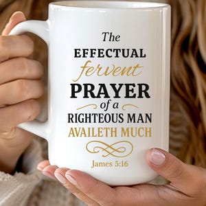 Inspirational Bible Verse Coffee Mug: Christian Religious Gift