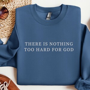 Christliches inspirierendes Rundhals-Sweatshirt Glaube-basiertes Kleid Gemütliches Geschenk Freizeitkleidung christliches Sweatshirt Kirche Familiengeschenk Pastor Geschenk