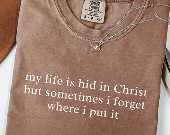 Funny Christian T-Shirt: Bible Verse Quote, Comfort Colors Graphic Tee