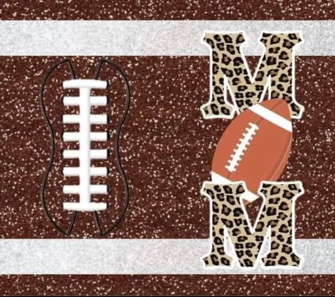 Football Mom Tumbler Wrap PNG Etsy